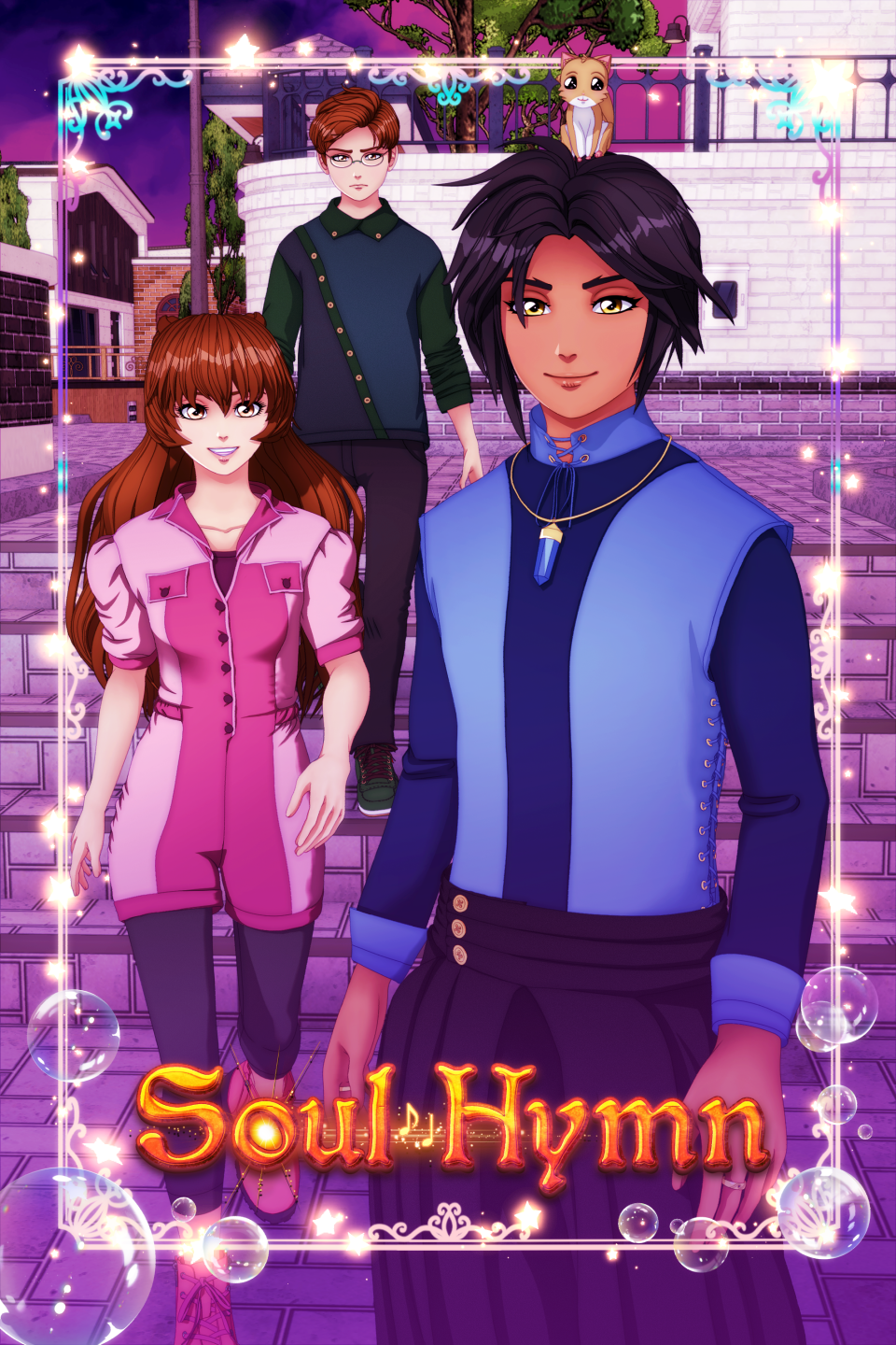 Soul Hymn cover featuring Erik, Celeste, Arrow, and Naples